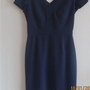 Banana Republic Classic Navy Midi Dress size 8